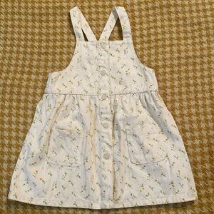 ZARA Denim Floral Dress